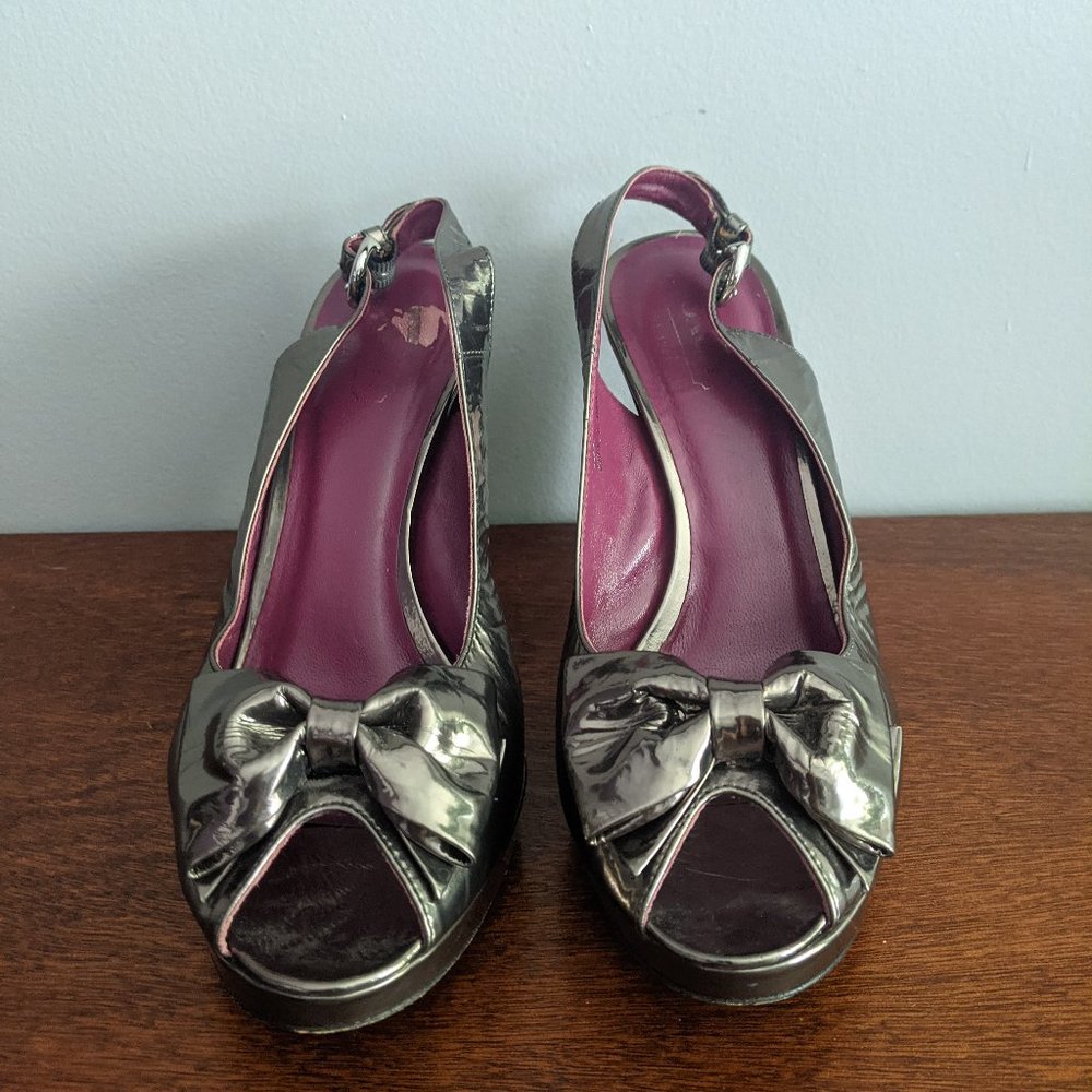 Coach Metallic Sling Back Heel